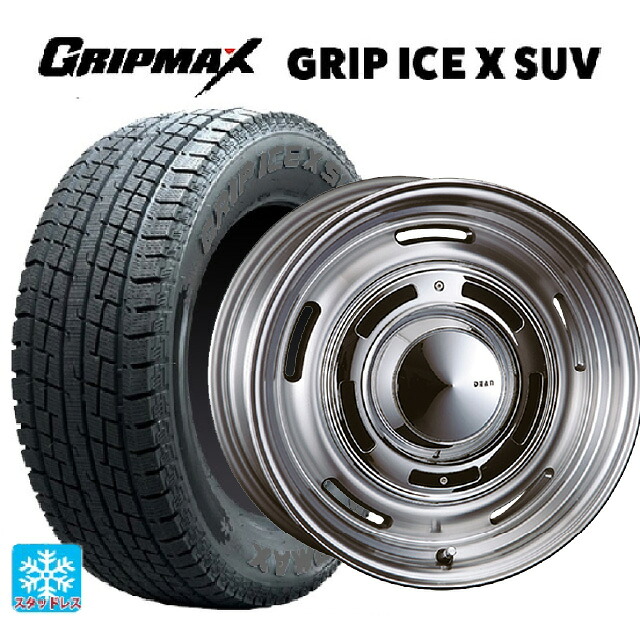 トヨタ bZ4X(11/15系)用 235/60R18 107H XL グリップマックス グリップアイスX SUV ブラックレター # クリムソン ディーン クロスカントリー バーニッシュグレー 新品スタッドレスタイヤホイール 4本セット