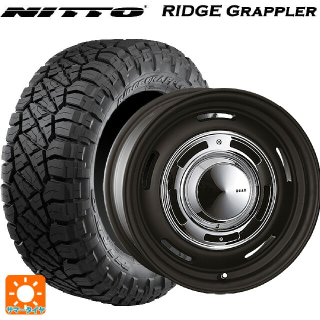 ジープ グラディエーター(JT系)用 285/70R17 121/118Q ニットー リッジグラップラー クリムソン ディーン クロスカントリー マットブラック 新品サマータイヤホイール 4本セット