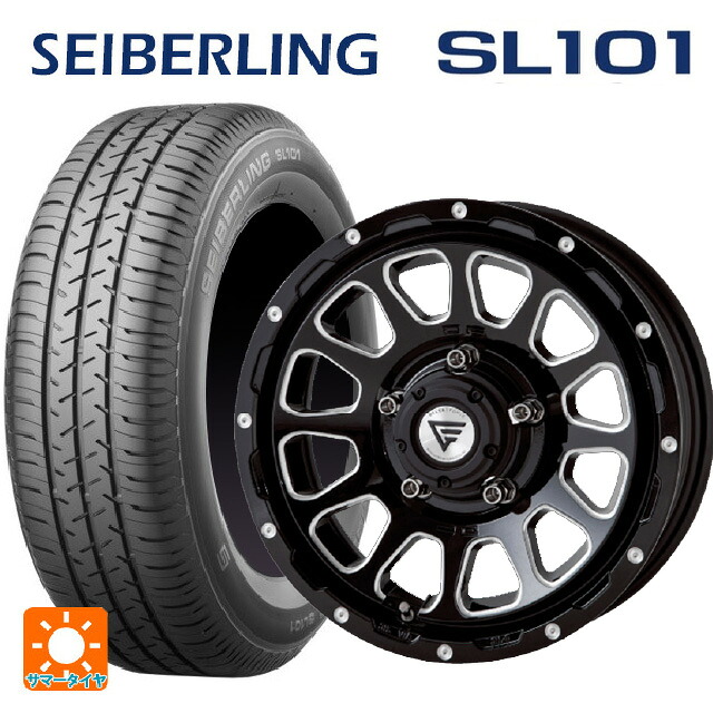 215/65R16 98S セイバーリング セイバーリング SL101(ブリヂストン工場生産） エクシズルライン デルタフォース オーバル ブラックマシニング 16-6J 国産車用 サマータイヤホイール4本セット｜タイヤホイール専門店コニシタイヤ