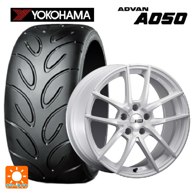 225/40R18 88W ヨコハマ アドバン A050 コンパウンド M 正規品 タナベ ライナー タイプ10 モノブロック ホワイト 18-7.5J 国産車用 サマータイヤホイール4本セット