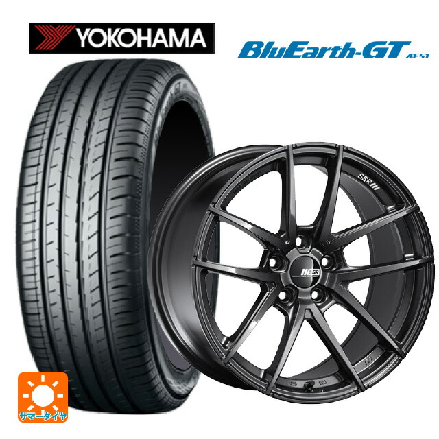 245/40R18 97W XL ヨコハマ ブルーアースGT AE51 タナベ ライナー タイプ10 モノブロック ダークガンメタ 18-8.5J 国産車用 サマータイヤホイール4本セット|タイヤホイール専門店コニシタイヤ