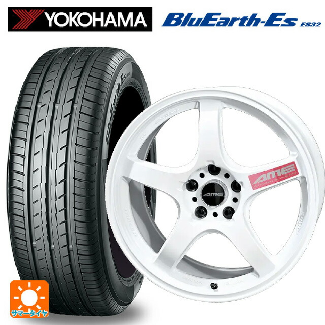 215/55R17 94V ヨコハマ ブルーアースEs ES32 共豊 トレーサー GTV Racing White 17-7.5J 国産車用 サマータイヤホイール4本セット 101,013円