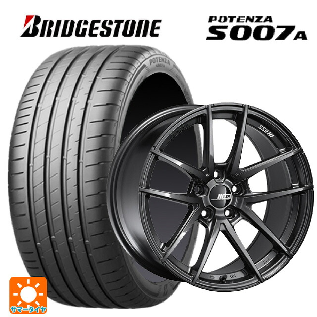225/40R19 93Y XL ブリヂストン ポテンザ S007A 正規品 タナベ ライナー タイプ10 モノブロック ダークガンメタ 19-8.5J 国産車用 サマータイヤホイール4本セット｜タイヤホイール専門店コニシタイヤ 217,405円