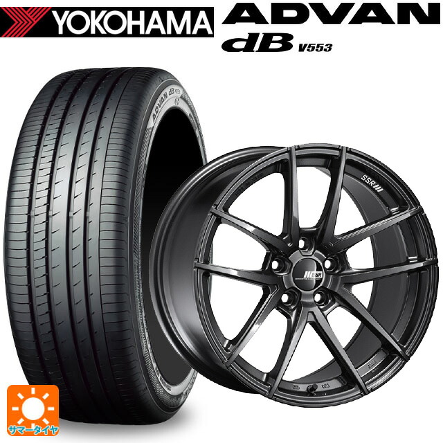 マツダ CX-80(KL5/KL3系)用 235/55R19 105W ヨコハマ アドバンデシベル V553 正規品 タナベ ライナー タイプ10 モノブロック ダークガンメタ 新品サマータイヤホイール 4本セット