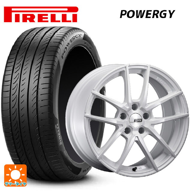 235/45R18 98Y XL ピレリ パワジー 正規品 タナベ ライナー タイプ10 モノブロック ホワイト 18-8.5J 国産車用 サマータイヤホイール4本セット