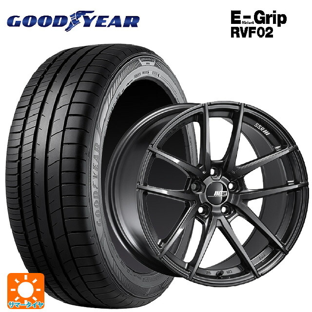 215/45R18 93W XL グッドイヤー エフィシェントグリップ RVF02 タナベ ライナー タイプ10 モノブロック ダークガンメタ 18-8.5J 国産車用 サマータイヤホイール4本セット