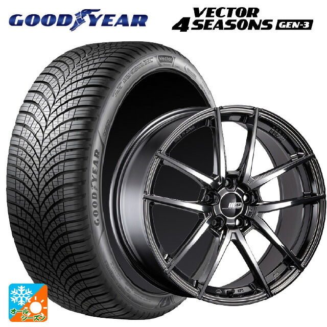 2024年製 255/45R20 105W XL グッドイヤー ベクター4シーズンズ ジェン3 # タナベ ライナー タイプ10 モノブロック SBC 20-8.5J 国産車用 オールシーズンタイヤホイール4本セット
