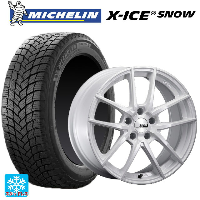 215/50R18 92H ミシュラン 正規品 エックスアイス スノー タナベ ライナー タイプ10 モノブロック ホワイト 18-8.5J 国産車用 スタッドレスタイヤホイール4本セット
