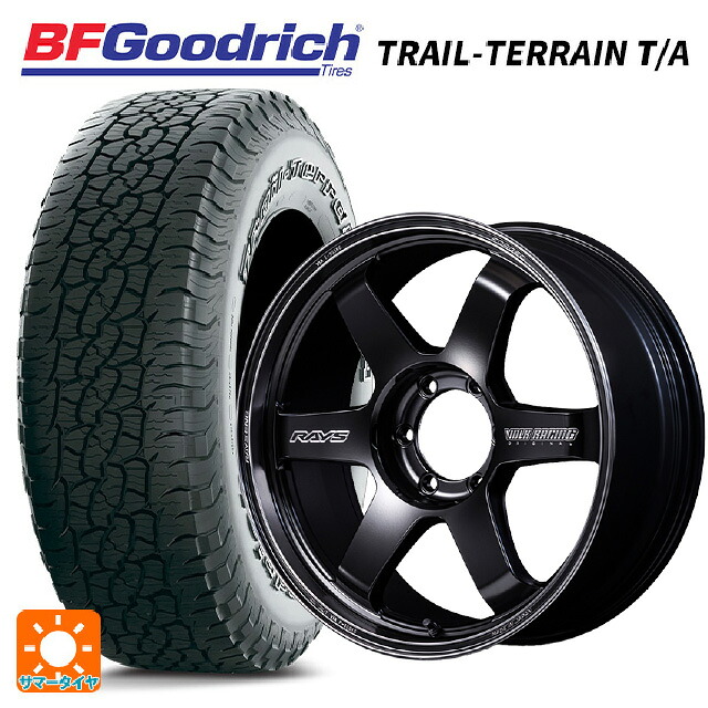 265/65R18 114T BFグッドリッチ トレイルテレーン T/A ホワイトレター 正規品 # レイズ ボルクレーシング TE37ウルトラ ラージPCD ブラックシャドウ LTD. PH 18-9J 国産車用 サマータイヤホイール4本セット|タイヤホイール専門店コニシタイヤ