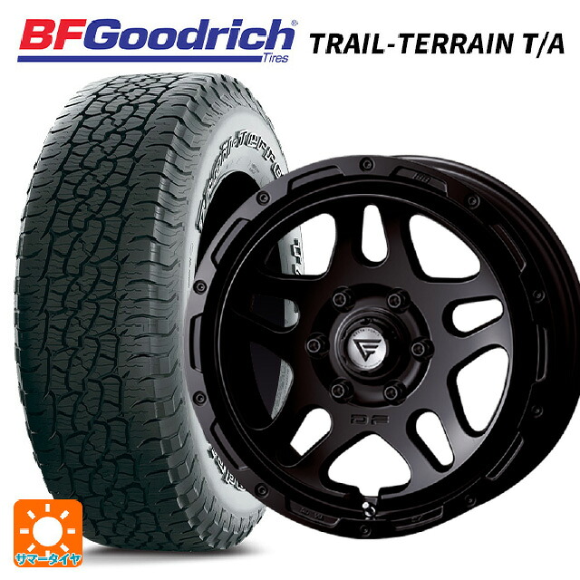 トヨタ ランドクルーザー300(300系)用 275/65R18 116T BFグッドリッチ トレイルテレーン T/A ホワイトレター 正規品 エクシズルライン デルタフォース オーバーランダー サテンブラック 新品サマータイヤホイール 4本セット
