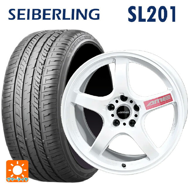 215/55R17 94V セイバーリング セイバーリング SL201(ブリヂストン工場生産） 共豊 トレーサー GTV Racing White 17-7.5J 国産車用 サマータイヤホイール4本セット 98,208円
