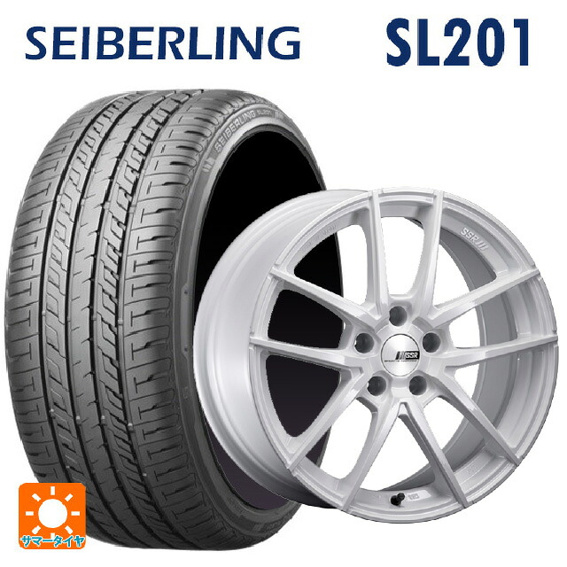 225/40R18 92W XL セイバーリング セイバーリング SL201(ブリヂストン工場生産) タナベ ライナー タイプ10 モノブロック ホワイト 18-8.5J 国産車用 サマータイヤホイール4本セット|タイヤホイール専門店コニシタイヤ