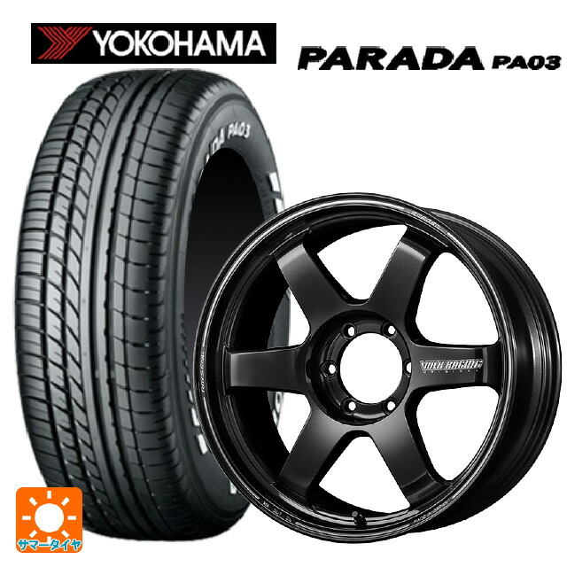 225/50R18 107/105H ヨコハマ パラダ PA03 ブラックレター レイズ ボルクレーシング TE37ウルトラ ラージPCD MM 18-8J 国産車用 サマータイヤホイール4本セット