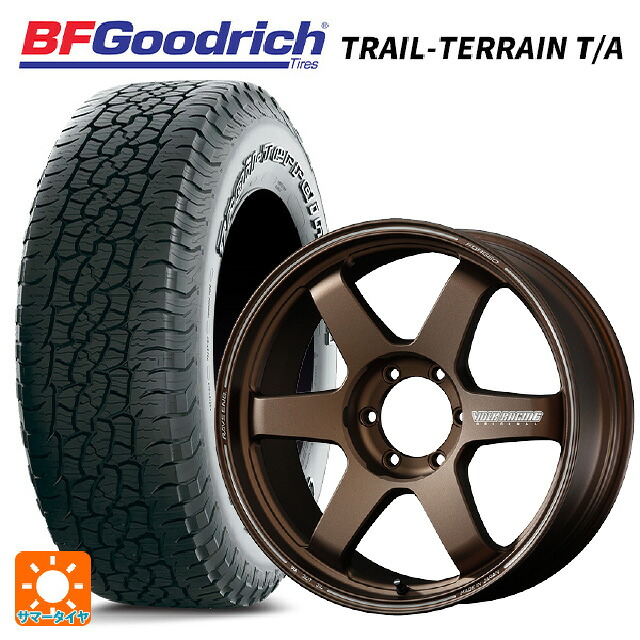 トヨタ ランドクルーザーFJ(240系)用 265/65R18 114T BFグッドリッチ トレイルテレーン T/A ホワイトレター 正規品 # レイズ ボルクレーシング TE37ウルトラ ラージPCD BR 新品サマータイヤホイール 4本セット|タイヤホイール専門店コニシタイヤ