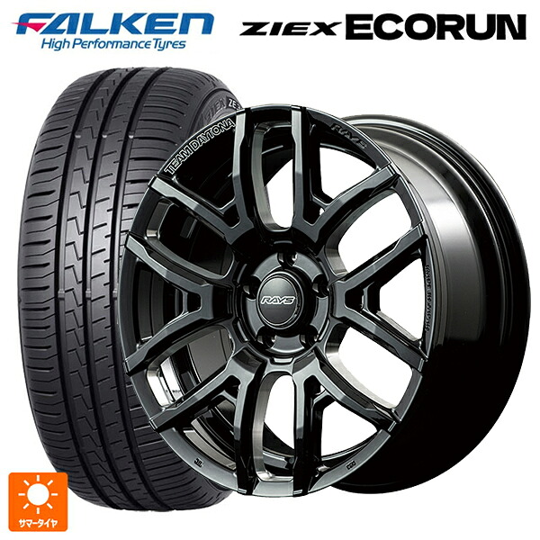 225/50R18 95W ファルケン ZE310R エコラン レイズ チームデイトナ F6ドライブ(訳あり) BNC 18-7.5J 国産車用 サマータイヤホイール4本セット