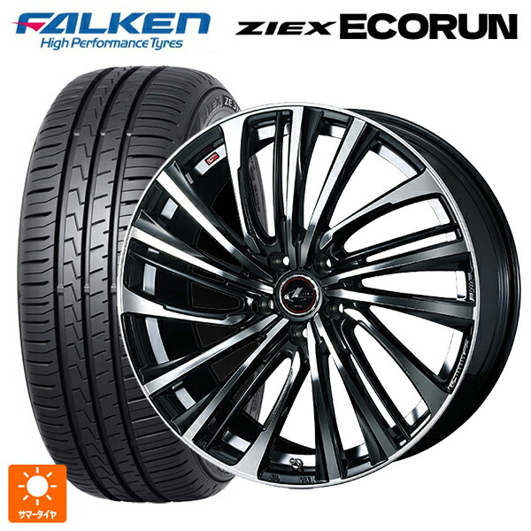 トヨタ シエンタ(10系)用 185/65R15 88H ファルケン ジークス ZE310R エコラン ウェッズ レオニス FS PBMC 新品サマータイヤホイール 4本セット