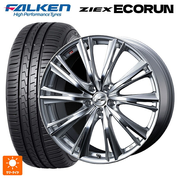 トヨタ シエンタ(10系)用 195/65R15 91V ファルケン ジークス ZE310R エコラン ウェッズ レオニス WX HSMC 新品サマータイヤホイール 4本セット