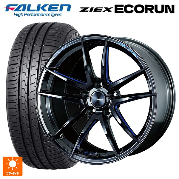トヨタ GR86(ZN8)用 225/40R18 92W XL ファルケン ジークス ZE310R エコラン ウェッズ ウェッズスポーツ RN55M BBM 新品サマータイヤホイール 4本セット