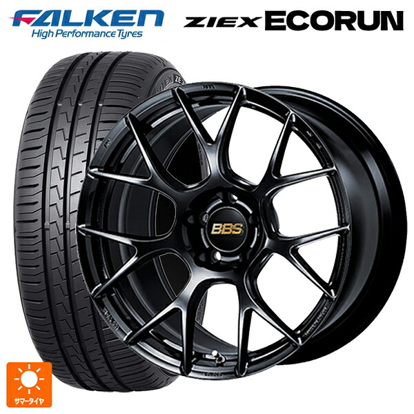 215/45R18 93W XL ファルケン ZE310R エコラン BBS RE-V7 BK 18-7.5J 国産車用 サマータイヤホイール4本セット