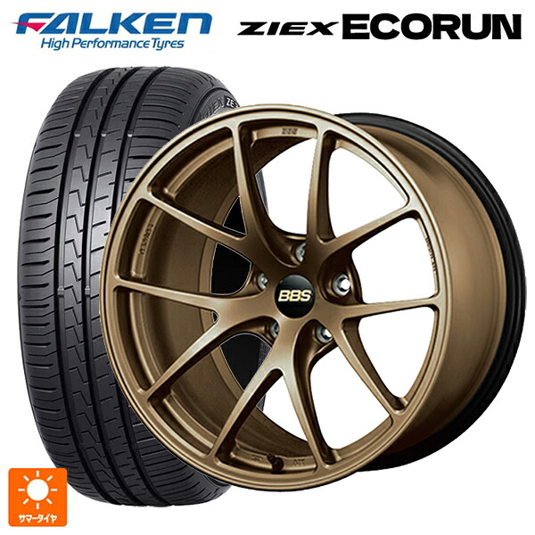 スバル フォレスター(SL系)用 225/55R18 98V ファルケン ZE310R エコラン BBS RI-A MBZ 新品サマータイヤホイール 4本セット