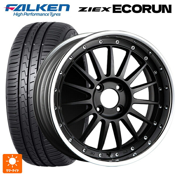 215/55R17 98W XL ファルケン ZE310R エコラン タナベ SSR プロフェッサー TF1R フラットブラック 17-7J 国産車用 サマータイヤホイール4本セット