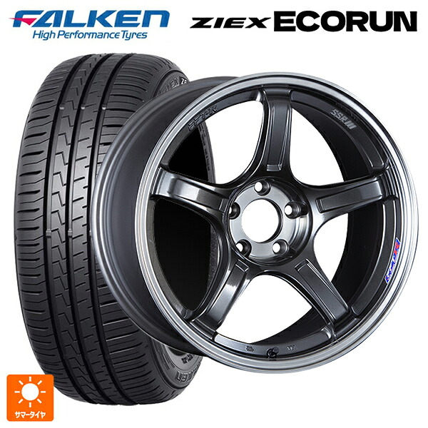 トヨタ C-HR(NGX50)用 215/60R17 96H ファルケン ZE310R エコラン タナベ SSR GT X03 マシンドグラファイトガンメタ+スモーククリア 新品サマータイヤホイール 4本セット
