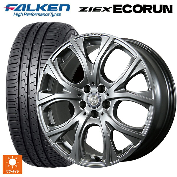 ミニ エースマン(J05)用 225/45R18 95W XL ファルケン ZE310R エコラン トピー チームスパルコ ヴェネージュ H/MG 新品サマータイヤホイール 4本セット