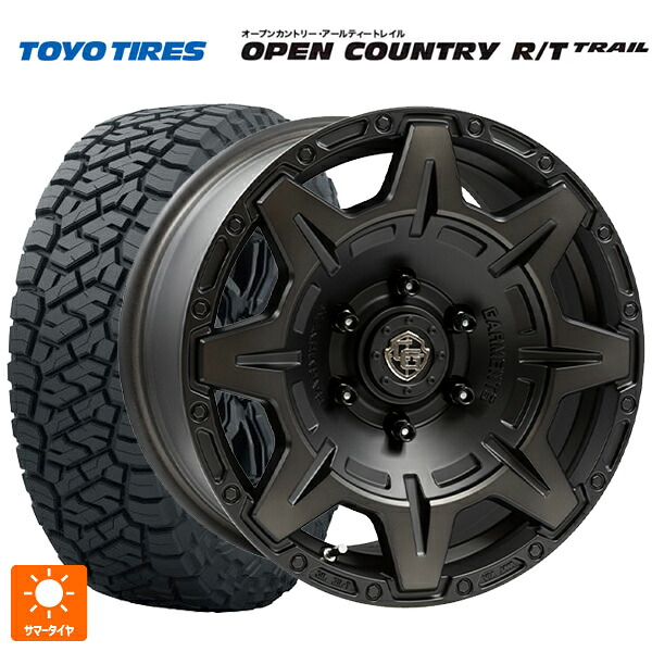 トヨタ ランドクルーザー250(250系)用 275/55R20 120/117Q トーヨー オープンカントリー RT トレイル ブラックレター ウェッズ クロスオーバー ガーメンツ スタイルM マットブラッククリア 新品サマータイヤホイール 4本セット|タイヤホイール専門店コニシタイヤ