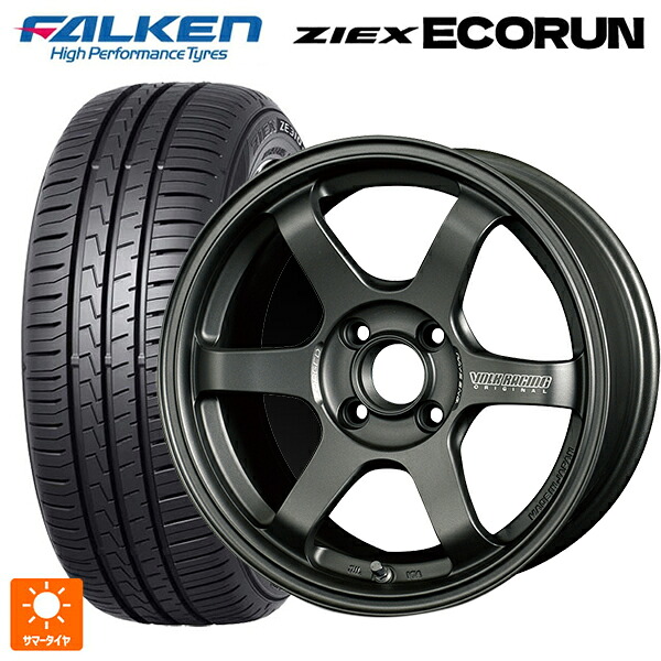 185/60R15 88H XL ファルケン ZE310R エコラン レイズ ボルクレーシング TE37ソニック クラブレーサー DM 15-7J 国産車用 サマータイヤホイール4本セット