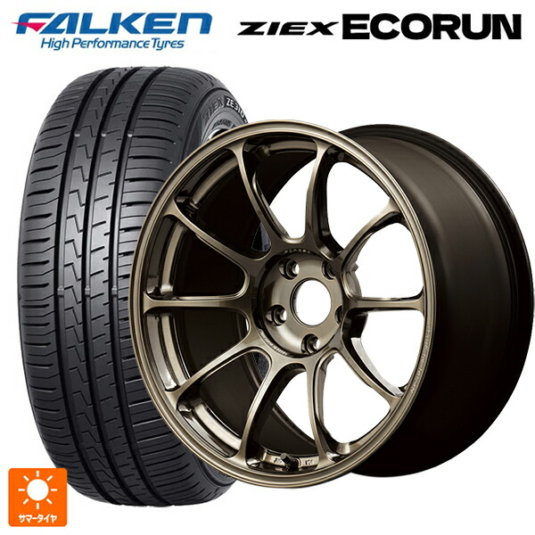 スバル フォレスター(SL系)用 225/55R18 98V ファルケン ZE310R エコラン レイズ ボルクレーシング ZE40 SZ 新品サマータイヤホイール 4本セット