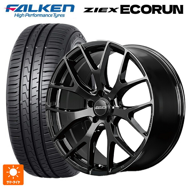 215/45R18 93W XL ファルケン ZE310R エコラン レイズ RS 2X7FT BXZ 18-7.5J 国産車用 サマータイヤホイール4本セット