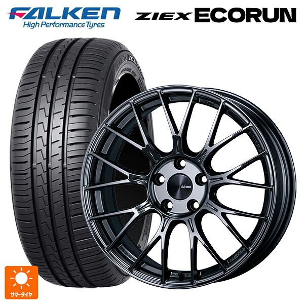 スバル フォレスター(SL系)用 225/55R18 98V ファルケン ZE310R エコラン エンケイ パフォーマンスライン PFM1 # SBK 新品サマータイヤホイール 4本セット