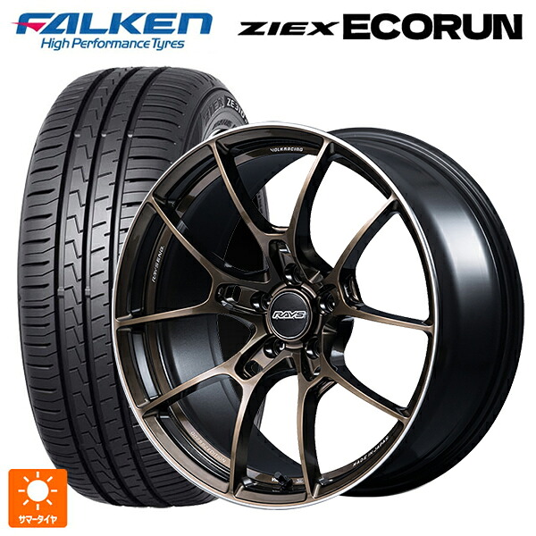 225/40R18 92W XL ファルケン ZE310R エコラン レイズ ボルクレーシング G025 SZ エディション SZ 18-7.5J 国産車用 サマータイヤホイール4本セット