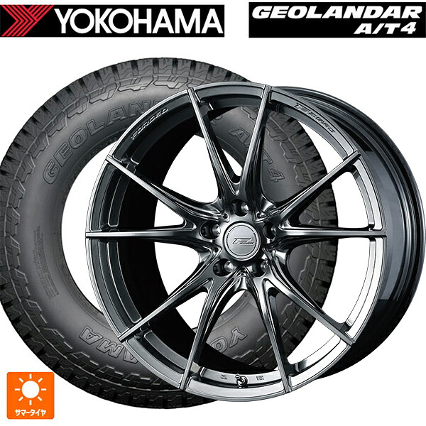 235/60R18 107H XL ヨコハマ ジオランダー AT4 G018 ブラックレター 正規品 ウェッズ エフゼロ FZ-2 DIAMOND BLACK 18-8J 国産車用 サマータイヤホイール4本セット｜タイヤホイール専門店コニシタイヤ