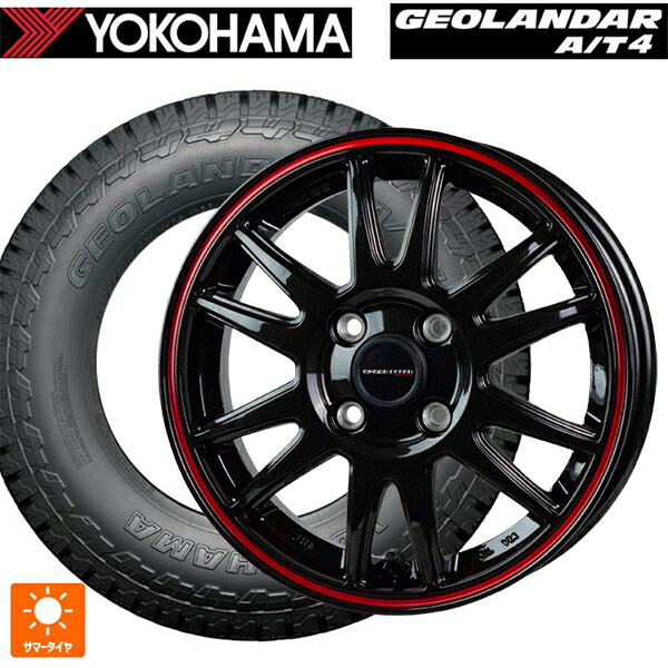 225/60R17 99H ヨコハマ ジオランダー AT4 G018 ブラックレター 正規品 # ホットスタッフ クロススピード ハイパーエディション CR6 GGM/R 17-7J 国産車用 サマータイヤホイール4本セット｜タイヤホイール専門店コニシタイヤ