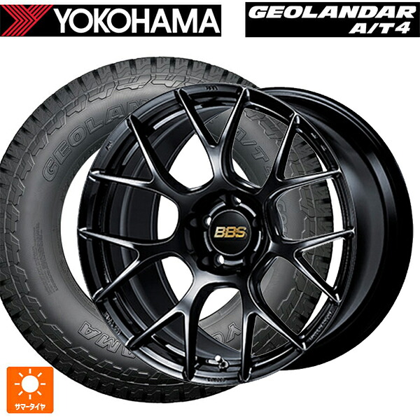 235/60R18 107H XL ヨコハマ ジオランダー AT4 G018 ブラックレター 正規品 BBS RE-V7 BK 18-8J 国産車用 サマータイヤホイール4本セット|タイヤホイール専門店コニシタイヤ