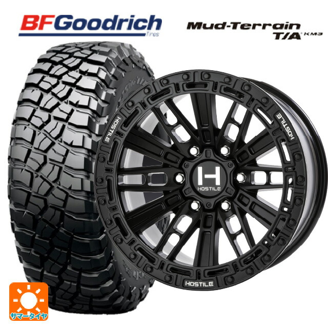 2024年製 265/65R17 120/117Q BFグッドリッチ マッドテレーン TA KM3 ブラックレター 正規品 # トライスターインターナショナル H129 モハベ アスファルト 17-9J 国産車用 サマータイヤホイール4本セット