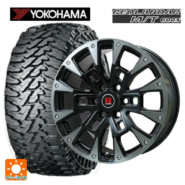 トヨタ ランドクルーザー250(250系)用 275/60R20 123/120Q ヨコハマ ジオランダー M/T G003 正規品 # ビックウェイ ビーラグナス ビーアールディー ブラックポリッシュ/ブラッククリア 新品サマータイヤホイール 4本セット