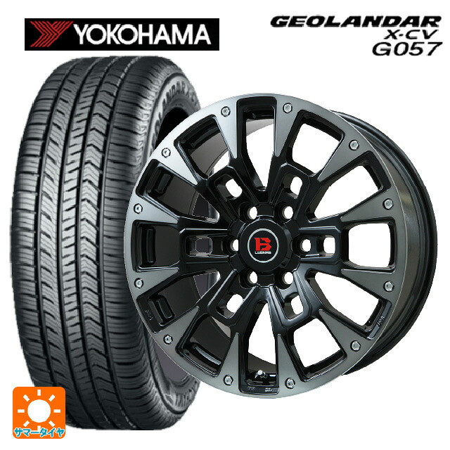 レクサス LX(300系)用 265/55R20 109V ヨコハマ ジオランダー X-CV G057 正規品 ビックウェイ ビーラグナス ビーアールディー ブラックポリッシュ/ブラッククリア 新品サマータイヤホイール 4本セット