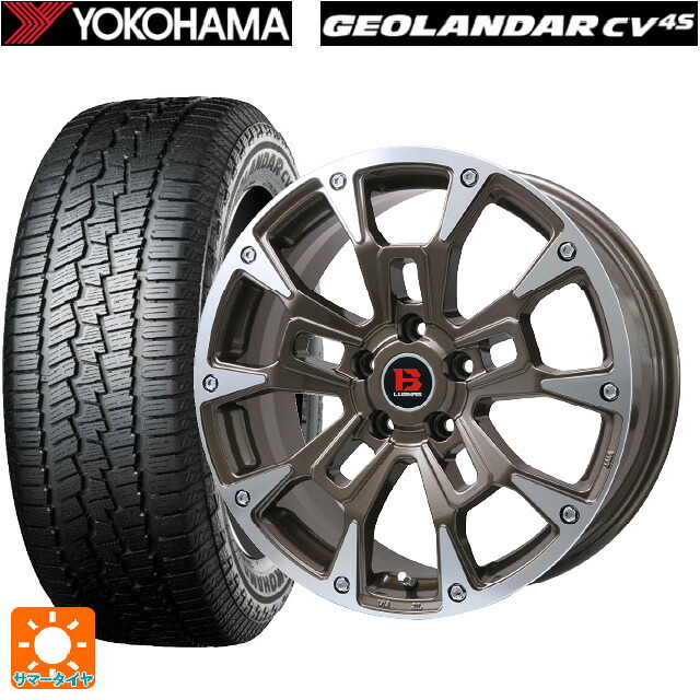 215/60R16 95V ヨコハマ ジオランダー CV G058 正規品 ビックウェイ ビーラグナス ビーアールディー ブロンズポリッシュ 16-6.5J 国産車用 サマータイヤホイール4本セット|タイヤホイール専門店コニシタイヤ