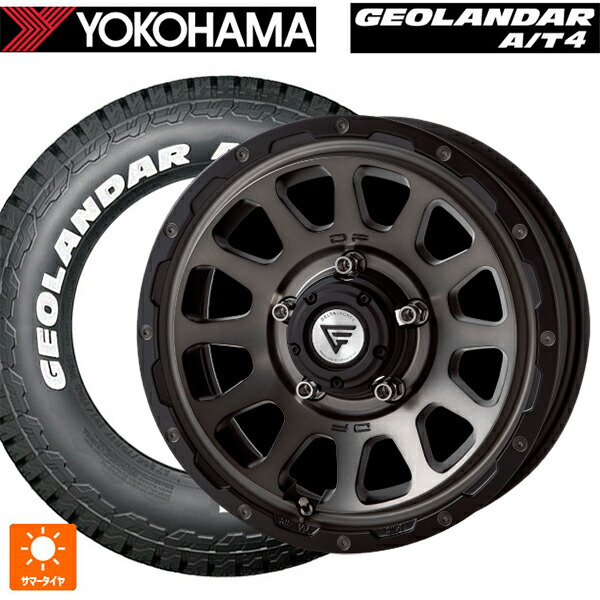 185/85R16 105/103N ヨコハマ ジオランダー AT4 G018 ホワイトレター 正規品 エクシズルライン デルタフォース オーバル # マットスモークポリッシュ 16-5.5J 国産車用 サマータイヤホイール4本セット 107,955円