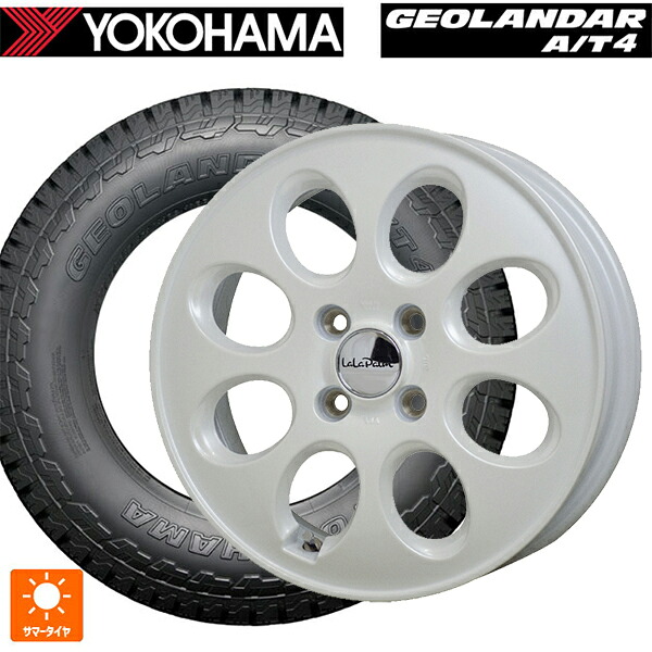 スズキ ハスラー(MR52/92S)用 165/60R15 77H ヨコハマ ジオランダー AT4 G018 ブラックレター 正規品 ホットスタッフ ララパーム オーバル PW 新品サマータイヤホイール 4本セット|タイヤホイール専門店コニシタイヤ