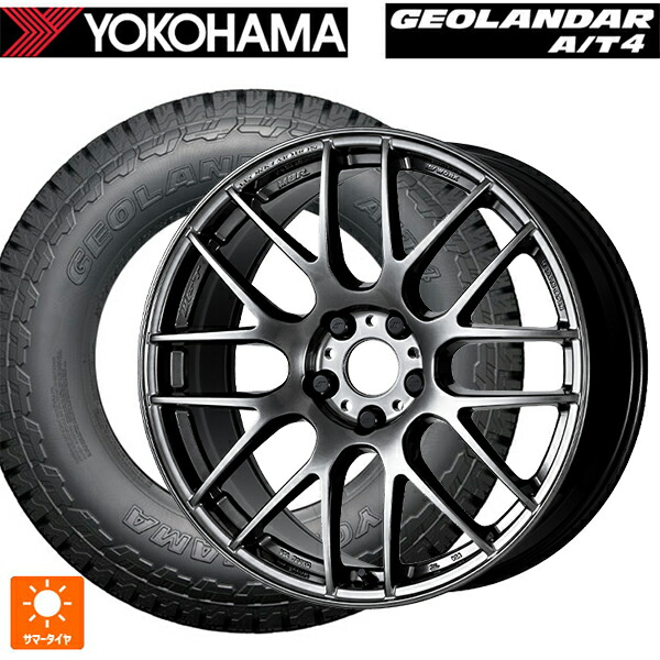 ミツビシ デリカD5(CV1系)用 225/60R18 104H XL ヨコハマ ジオランダー AT4 G018 ブラックレター 正規品 # ワーク エモーション M8R GTK 新品サマータイヤホイール 4本セット|タイヤホイール専門店コニシタイヤ