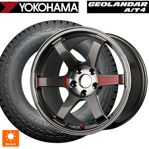 225/65R17 107/103S ヨコハマ ジオランダー AT4 G018 ブラックレター 正規品 レイズ ボルクレーシング TE37 サーガ SL PG 17-7J 国産車用 サマータイヤホイール4本セット