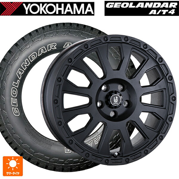ジープ ラングラー(JL系)用 265/70R17 115T ヨコハマ ジオランダー AT4 G018 アウトラインホワイトレター 正規品 阿部商会 ラ･ストラーダ アベンチュラ WB 新品サマータイヤホイール 5本セット