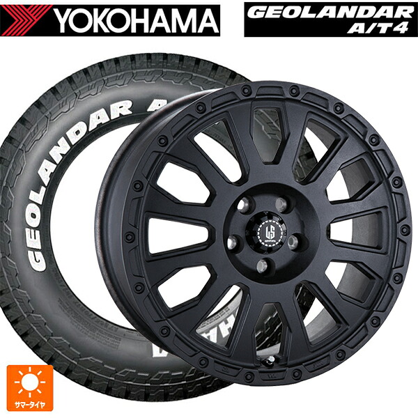 ジープ コンパス(M624)用 215/65R16 109/107S ヨコハマ ジオランダー AT4 G018 ホワイトレター 正規品 阿部商会 ラ･ストラーダ アベンチュラ WB 新品サマータイヤホイール 4本セット