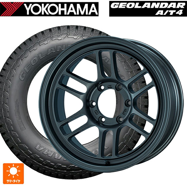 265/60R18 110H ヨコハマ ジオランダー AT4 G018 ブラックレター 正規品 エンケイ オールロード RPT1 マットダークガンメタリック 18-9J 国産車用 サマータイヤホイール4本セット