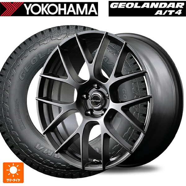 トヨタ クラウンスポーツ(36系)用 235/60R18 107H XL ヨコハマ ジオランダー AT4 G018 ブラックレター 正規品 エムアイディー レフィナーダ モーション3 # ハイパーメタルコート 新品サマータイヤホイール 4本セット｜タイヤホイール専門店コニシタイヤ