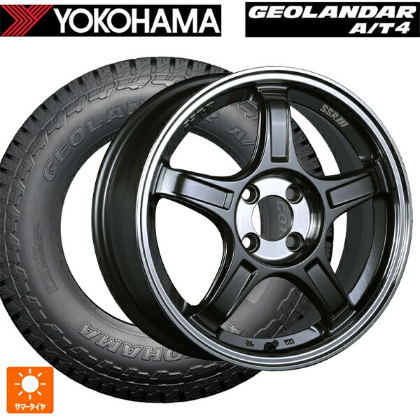 225/65R17 107/103S ヨコハマ ジオランダー AT4 G018 ブラックレター 正規品 タナベ SSR GT X03 マシンドグラファイトガンメタ+スモーククリア 17-7J 国産車用 サマータイヤホイール4本セット|タイヤホイール専門店コニシタイヤ