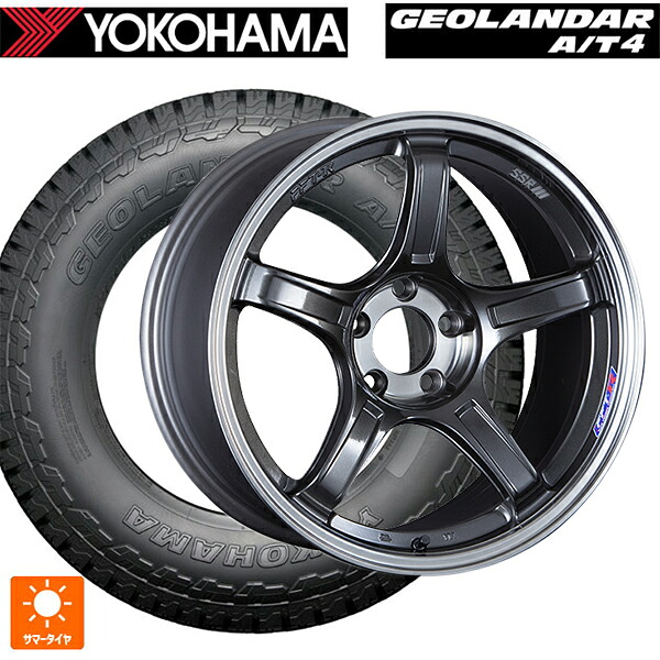 トヨタ bZ4X(11/15系)用 235/60R18 107H XL ヨコハマ ジオランダー AT4 G018 ブラックレター 正規品 タナベ SSR GT X03 マシンドグラファイトガンメタ+スモーククリア 新品サマータイヤホイール 4本セット